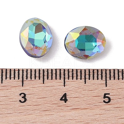 Glass Rhinestone Cabochons RGLA-L029-02A-BBLA-1