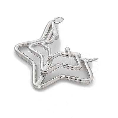 304 Stainless Steel Pendants STAS-L281-009P-1