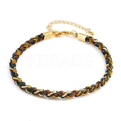 4MM Braided Nylon Cord Bracelets FIND-A057-01G-1