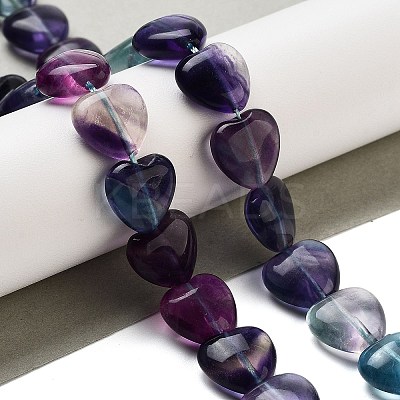 Natural Colorful Fluorite Beads Strands G-H051-A01-01-1