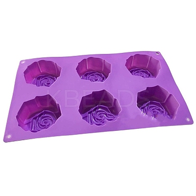 DIY Food Grade Silicone Rose Molds PW-WG46412-01-1