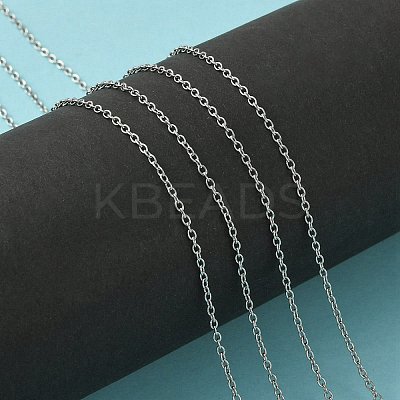 Tarnish Resistant 304 Stainless Steel Cable Chains CHS-A003J-0.4mm-1