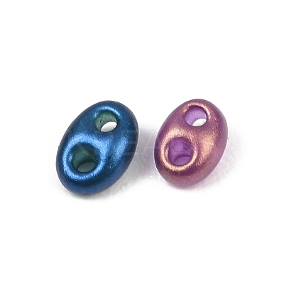 Metallic Colours Glass Seed Beads EGLA-K064-05-1