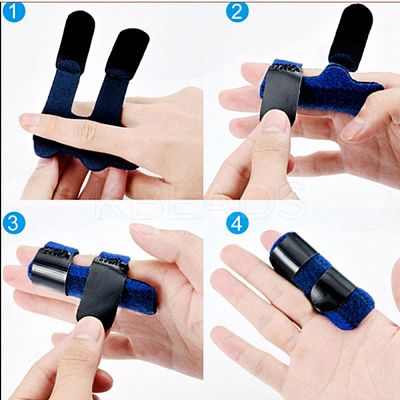 Adjustable Finger Fracture Fixation Splint AJEW-WH0239-94F-1