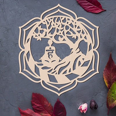 Laser Cut Wooden Wall Sculpture WOOD-WH0105-007-1