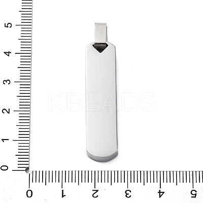 304 Stainless Steel Pendants STAS-U043-09P-1