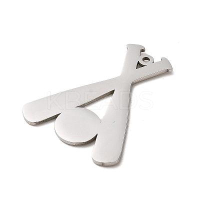 Non-Tarnish 304 Stainless Steel Pendants FIND-Z025-02P-1