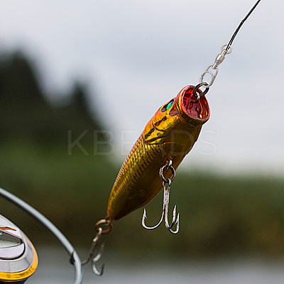 40Pcs 8 Styles Brass & 304 Stainless Steel Fishing Fast Snap Clips FIND-GO0001-20-1