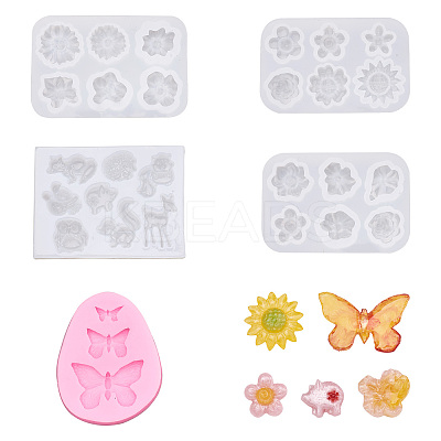 5Pcs 5 Style DIY Silicone Molds DIY-PJ0001-23-1