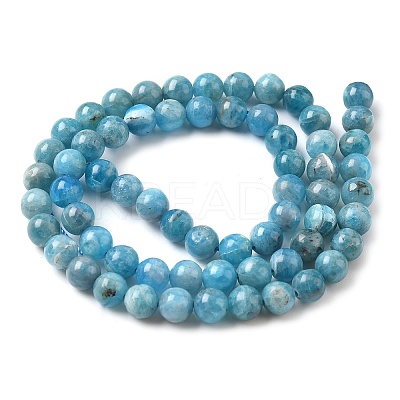 Natural Apatite Beads Strands G-L626-A01-6mm-01-1