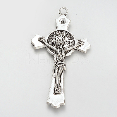 Tibetan Style Alloy Pendant Rhinestone Settings TIBE-S310-047AS-LF-1