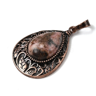 Natural Rhodonite Pendants G-A297-05R-14-1