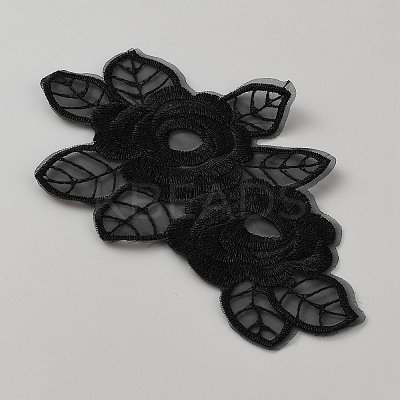 Organza Embroidery Sew on Appliques PATC-WH0008-61E-1