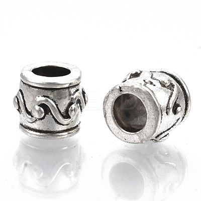 Tibetan Style Alloy European Beads X-TIBE-S320-080AS-LF-1