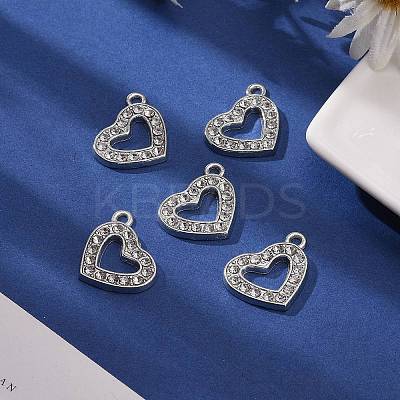 Valentine Day Ideas Alloy Rhinestone Pendants X-RSB210-2-1
