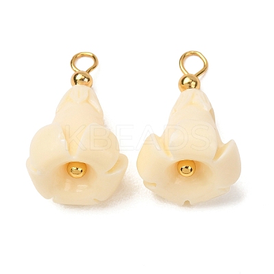 Dyed Synthetic Coral Pendants GG-CBAC295-02G-03-1