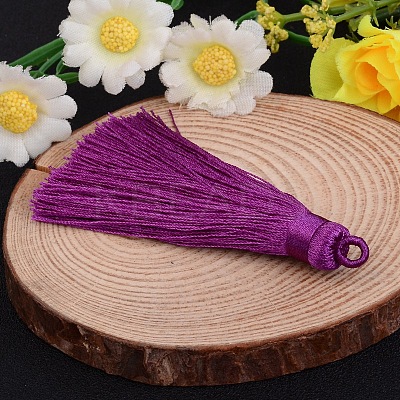 Nylon Tassel Big Pendant Decorations X-NWIR-I003-03-1