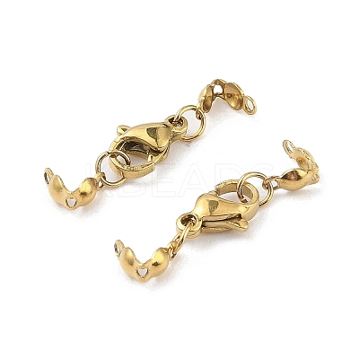 Ion Plating(IP) 304 Stainless Steel Lobster Claw Clasps LS-STAS-A097-03A-G-1