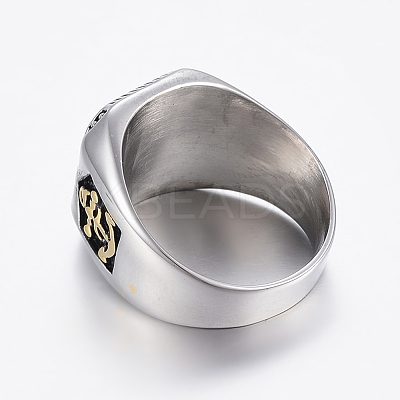 304 Stainless Steel Signet Rings for Men RJEW-H125-40SG-23mm-1