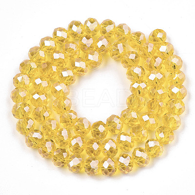 Electroplate Glass Beads Strands EGLA-A034-T3mm-A04-1