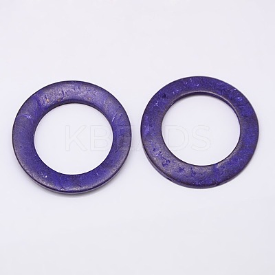 Dyed Wood Jewelry Findings Coconut Linking Rings COCO-O006A-M-1