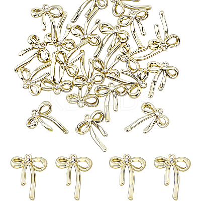 24Pcs Rack Plating Alloy Rhinestone Pendants FIND-DC0007-70-1