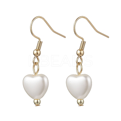 2 Pairs 304 Stainless Steel Plastic Pearl Dangle Earrings EJEW-JE06658-1