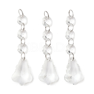 Transparent Glass Pendants for Curtains X-GLAA-WH0002-02-1