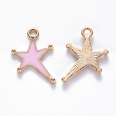 Alloy Enamel Pendants ENAM-S121-026B-1
