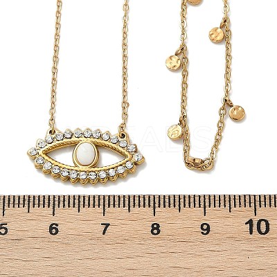 304 Stainless Steel Stackable Double Layer Necklaces NJEW-S435-03G-A-1