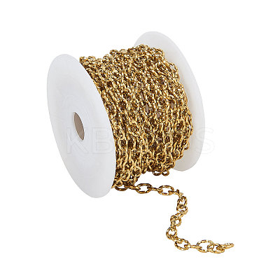 PVD Vacuum Plating 304 Stainless Steel Cable Chains CHS-CJ0001-10G-1