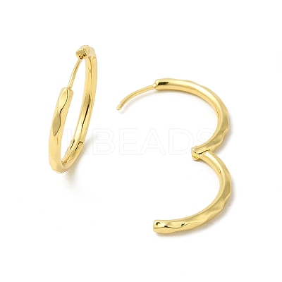 Rack Plating Brass Hinged Hoop Earrings for Women EJEW-E270-30G-1