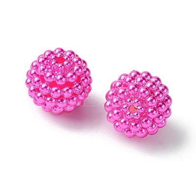 Imitation Pearl Acrylic Beads OACR-FS0001-45B-1