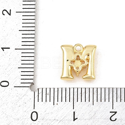 Brass Micro Pave Clear Cubic Zirconia Charms KK-Z151-18G-M-1