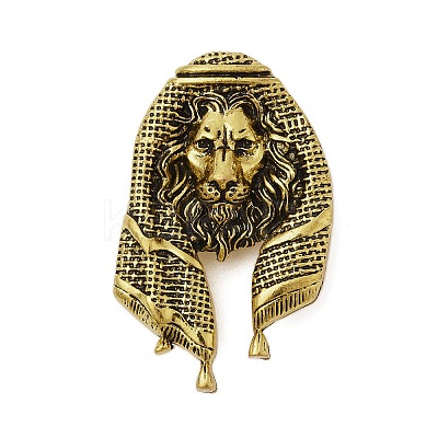 Retro Antique Golden Animal Alloy Brooches for Backpack Clothes LS-JEWB-S040-02D-AG-1