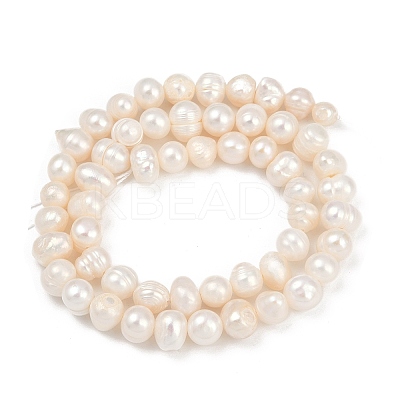Natural Cultured Freshwater Pearl Beads Strands PEAR-I007-07Y-07A-1
