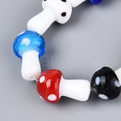 Handmade Lampwork Beads Strands LAMP-N028-13-1