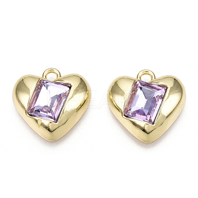 Alloy with Glass Pendants PALLOY-N176-15-NR-1