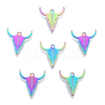 Ion Plating(IP) 201 Stainless Steel Charms STAS-N098-132M-1