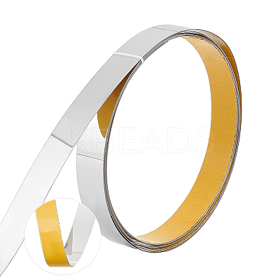 Flexible Self Adhesive 201 Stainless Steel Molding Trim AJEW-WH0329-77P-1
