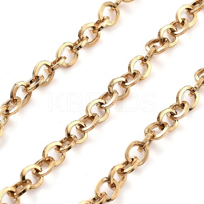 PVD Vacuum Plating 304 Stainless Steel Rolo Chains CHS-H026-08B-G-1