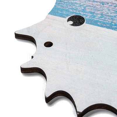 Natural Wood Pendant Decorations WOOD-I005-02-1