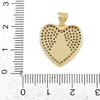 Brass Micro Pave Cubic Zirconia Pendants KK-P323-11B-G02-1
