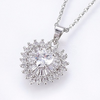 304 Stainless Steel Pendant Necklaces LS-NJEW-H486-03P-1