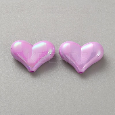 10Pcs Opaque Acrylic Beads LS-SACR-WH0008-020F-1