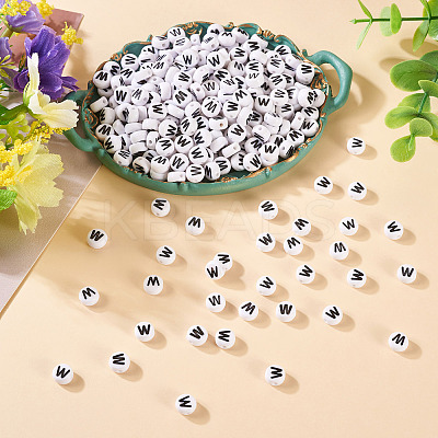 500Pcs Acrylic Beads SACR-TA0001-55W-1
