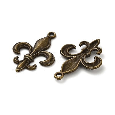 Lily Symbol Tibetan Style Alloy Pendants PALLOY-E776-01AB-01-1