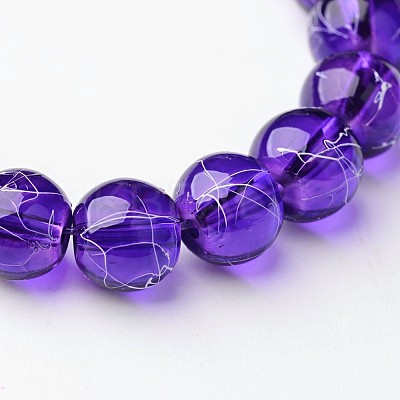 Drawbench Transparent Glass Beads Strands GLAD-Q012-8mm-16-1