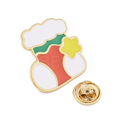 Christmas Theme Cartoon Alloy Brooches JEWB-A025-01F-1