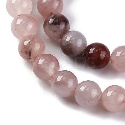 Natural Violet Strawberry Quartz Beads Strands X-G-P530-B02-02-1
